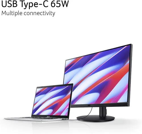 Vista 7 de acer SH242Y Ebmihux Monitor ultrafino de 23.8 pulgadas Full HD 1920 x 1080 para oficina en casa AMD FreeSync 1ms VRB 100Hz Zero Frame Altura