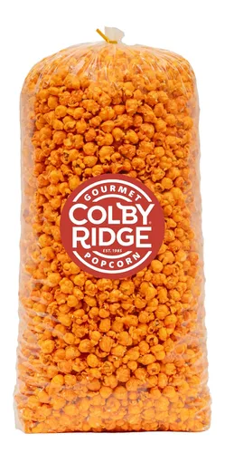 Vista 7 de Colby Ridge Palomitas de maíz gourmet artesanales sin gluten en tamaño grande para regalos y fiestas en paquete (5 galones, 80 tazas) (Azul bebé)