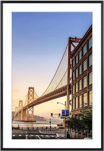 Vista 60 de Frametory, Portarretratos de aluminio negro de 6 x 8 pulgadas, juego de 1, ideal para mostrar fotos de 5 x 7 con paspartú o 6 x 8 sin paspartú