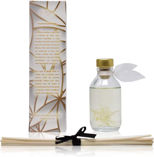 Vista 2 de Set de difusor de cañas, difusor de aceite perfumado con aroma a ámbar romántico y varillas, accesorios de fragancia para el hogar para decorar