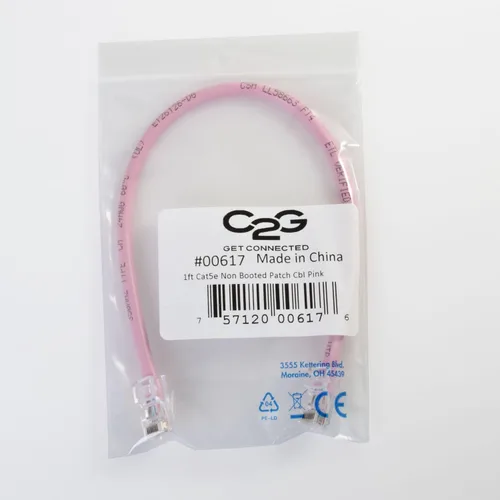 Vista 39 de C2G 24494 Cable cruzado Cat5e - Cable de conexión de red sin blindaje sin arranque, naranja (3 pies, 3.0 ft)