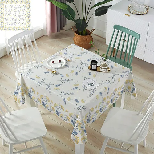 Vista 11 de Mantel rectangular impermeable con hojas de eucalipto de otoño, 52 x 70 pulgadas, mantel otoñal, rústico, girasol, acuarela, botánico, a prueba