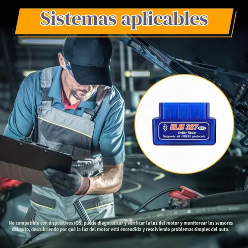 Vista 6 de Dickno ELM327 OBDⅡ Escáner de diagnóstico automático para coche, herramienta de escaneo Bluetooth automotriz profesional y lector de código 1 unidad.