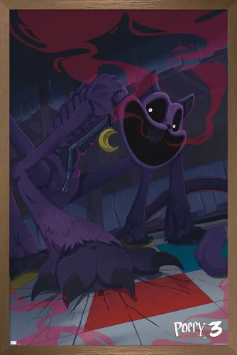 Vista 13 de Poppy Playtime: Capítulo 3 - Póster de pared CatNap, 34 pulgadas de largo x 22.4 pulgadas de ancho, versión premium sin marco