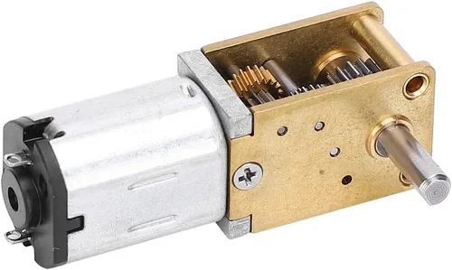 Vista 2 de Mini motor de engranaje de metal micro, motor de reducción Motor engranado N20 DC12V Reducción de velocidad CW/CCW Micro Motor DC Gear Motor