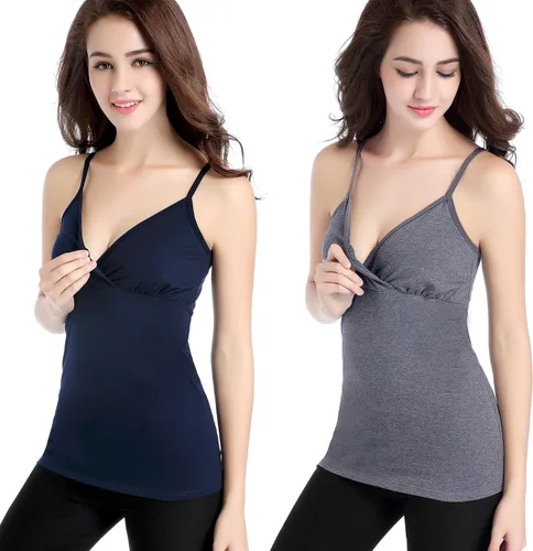 Vista 2 de Camiseta de lactancia Cami - Corpiño de dormir para maternidad y lactancia