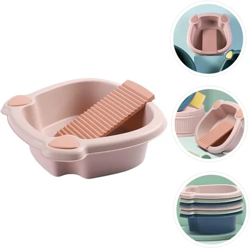Vista 4 de Healeved Tabla de lavado para lavadero a mano, diseño de ahorro de espacio para dormitorio y hogar