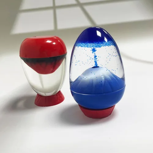 Vista 5 de Máquina de burbujas de movimiento de volcán desde abajo hasta eruptar imitación juguetes volcánicos Perspectiva sensorial Disfrute descompresión