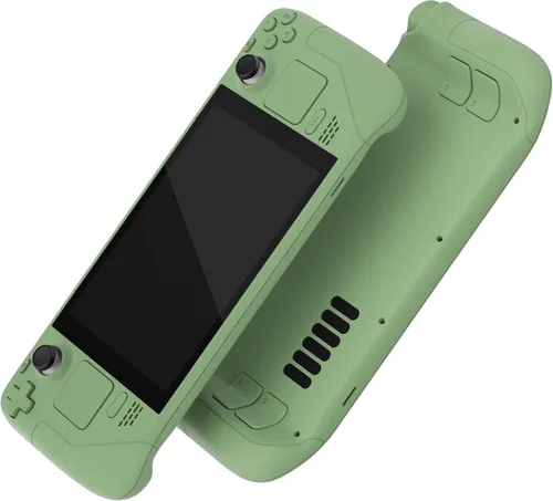 Vista 10 de eXtremeRate - Carcasa de repuesto de bricolaje con juego completo de botones para Steam Deck LCD, carcasa de repuesto personalizada para la parte
