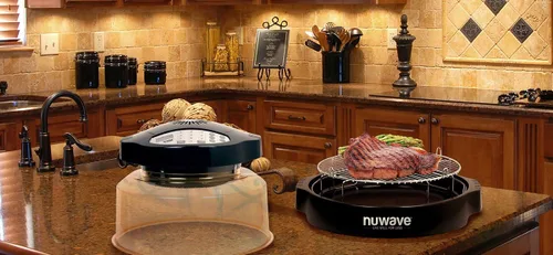 Vista 4 de NuWave Oven Pro Plus con anillo de extensión de acero inoxidable