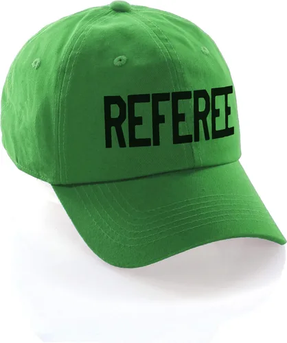 Vista 2 de Sombrero de árbitro clásico de algodón de perfil bajo sin estructura ajustable Strapback