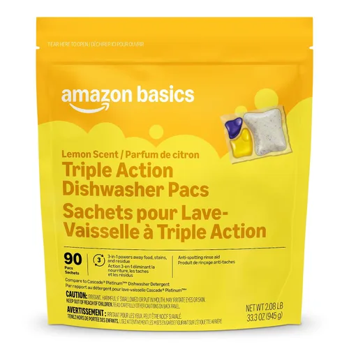 Vista 11 de Marca Amazon Presto! - Paquete de lavavajillas de triple acción, antimanchas, aroma fresco, 70