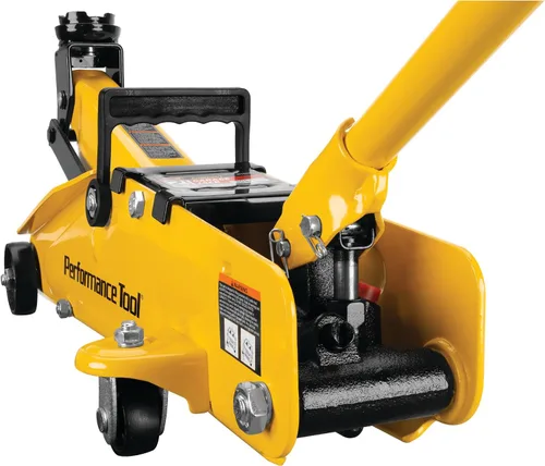 Vista 5 de Performance Tool W1640 gato de garaje de 2-1/2 toneladas, (5,000 lbs.) elevación de 5-15.5 pulgadas, ruedas giratorias, para autos/camiones