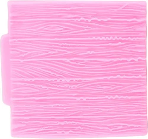 Vista 9 de Moldes de silicona para corteza de árbol de grano de madera, textura de corteza de árbol, molde de fondant para decoración de tartas, decoración
