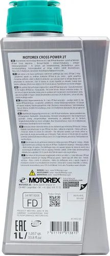 Vista 5 de Motorex Cross Power, aceite 2T, 1 l 171-204-100