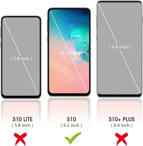 Vista 2 de Funda compatible con Galaxy S10, forro de tela de microfibra de silicona líquida, cubierta de cuerpo completo con protección de pantalla y cámara