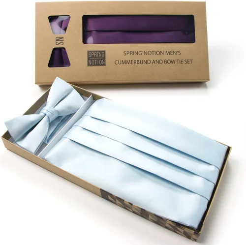 Vista 4 de Spring Notion Conjunto Cummerbund y pajarita para hombre