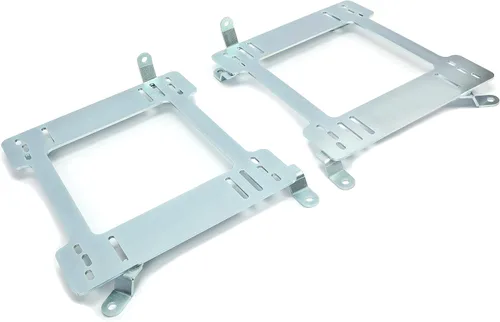 Vista 2 de Kojem Soporte de montaje de asiento de acero compatible con 1992-1999 BMW E36 Coupe Racing Seat Mount Rail (Plata)