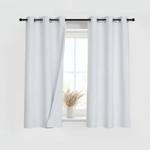 Vista 46 de PONY DANCE Cortinas para Autocaravana de 24 pulgadas de Largo, Cortinas Cortas para Baño y Cocina, Mini Cortinas de Privacidad para Camper