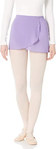 Vista 7 de Bloch Falda de ballet Vera Georgette para mujer, falda cruzada de ballet Vera Georgette Berenjena