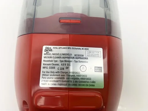 Vista 5 de Cargador de repuesto para aspiradora de mano inalámbrica Dirt Devil 4V Express, BD30008 BD30005 Parte # 440010433