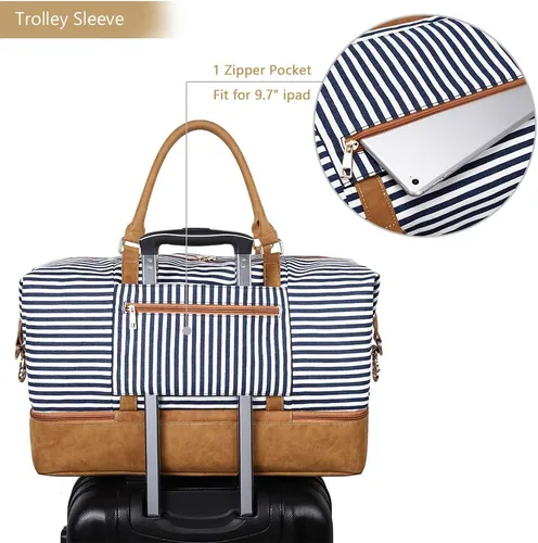 Vista 5 de Plambag - Bolsa de lona grande para el fin de semana impermeable tamaño grande PB0167DB