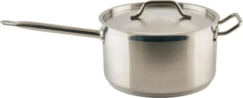 Vista 10 de Winco Cacerola de acero inoxidable resistente con tapa, 2 cuartos