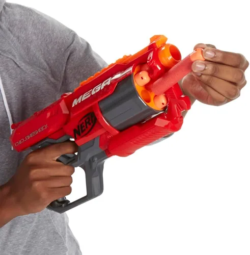 Vista 3 de Lanzador Nerf N-Strike Elite Mega CycloneShock., Multicolor