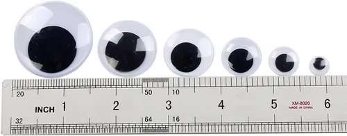 Vista 2 de DECORA 600 piezas de ojos grandes de plástico para álbumes de recortes y decoraciones de manualidades de 0.394 in a 1.575 in