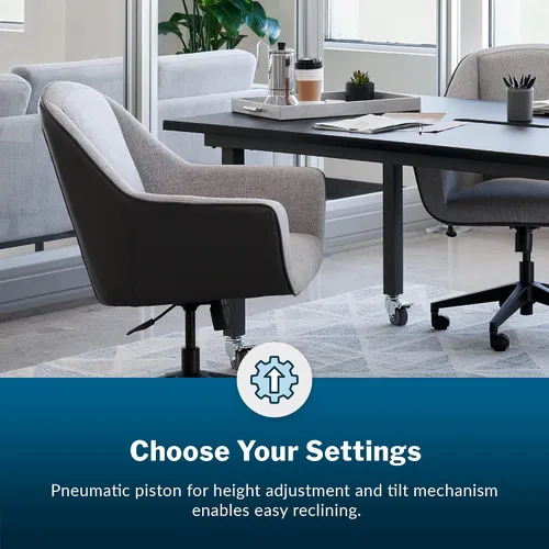 Vista 6 de Vari Silla tapizada para conferencias – Sterling/Graphite Grey