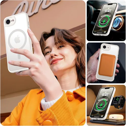 Vista 580 de MOCCA - Funda magnética resistente para iPhone XR de 6.1 pulgadas, compatible con MagSafe, funda con protección contra caídas de grado militar