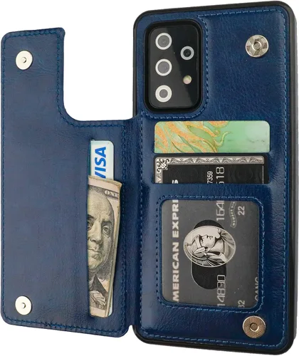 Vista 134 de ONETOP - Funda tipo cartera para Samsung Galaxy S22 con tarjetero, color negro Kickstand,ID/Cash Holder,Case Wallet with Card Slots,Double