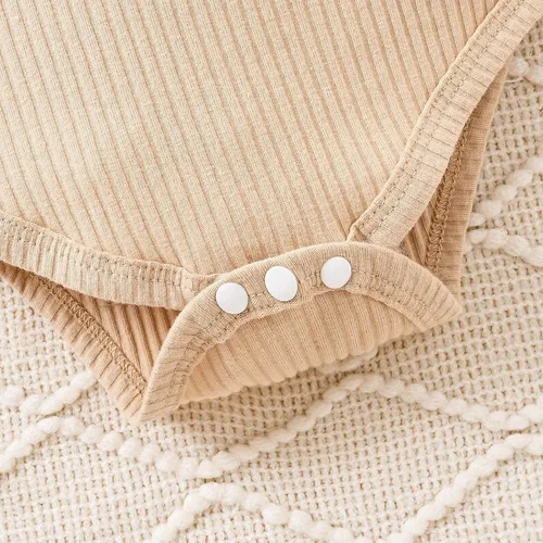 Vista 6 de Ropa de bebé niña recién nacida manga larga con volantes mameluco falda corta pantalones pantalones Leporad diadema trajes para bebés