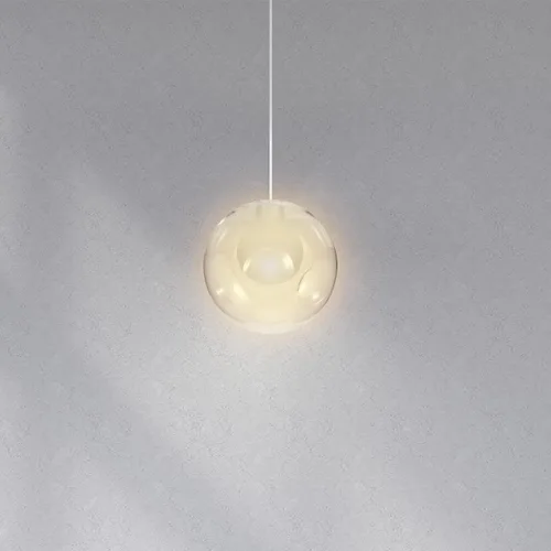 Vista 5 de DOITOOL Pantalla de cristal G9 para lámpara de techo, repuesto de 4.72 pulgadas, cubierta de luz de vidrio redonda para lámparas colgantes, globo