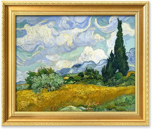 Vista 86 de IPIC - Campo de trigo con cuervos, reproducción artística de Vincent Van Gogh. Lienzo de giclée para decoración del hogar 10#F (20 x 16)