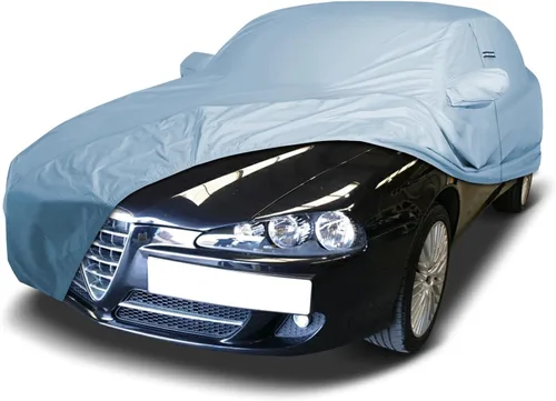 Vista 67 de iCarCover Funda de automóvil personalizada de alta calidad para Alfa Romeo 147 2002-2007, resistente, impermeable, para todo tipo de clima, lluvia