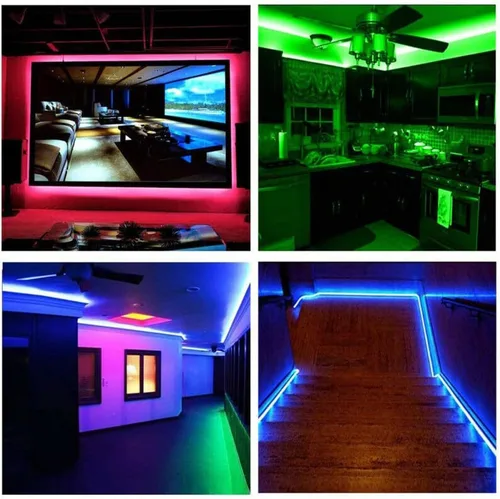 Vista 7 de asky Tira de luz LED DC de 5 V, luces USB que cambian de color, retroiluminación de TV RGB + control remoto (1.6 ft)