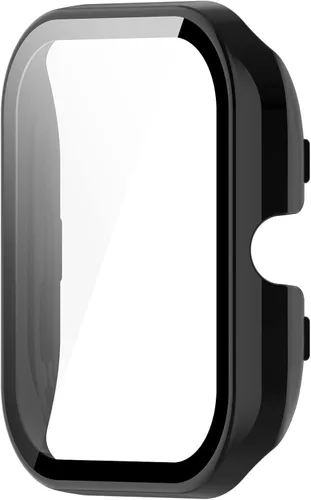 Vista 5 de Funda protectora compatible con Amazfit GTS 4 Mini, protector de pantalla de vidrio templado, cubierta completa para Amazfit GTS4 Mini Smartwatch