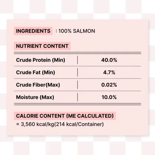 Vista 9 de Salmón liofilizado, golosinas para mascotas de un solo ingrediente