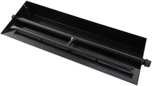 Vista 12 de 15"-28" Quemador de sartén para chimenea de gas Quemador de chimenea de gas Hogueras de gas Quemador de leña de propano (15 Pulgadas Dos Tubos)