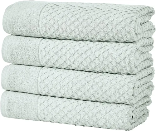 Vista 78 de Great Bay Home - Toallas de mano 100% algodón blanco, 6 toallas de baño suaves para manos, altamente absorbentes y de secado rápido, colección 01