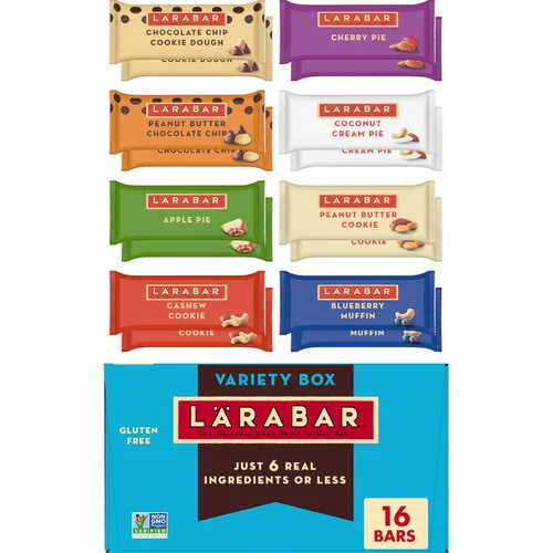 Vista 12 de Larabar - Barrita vegana de frutas y frutos secos sin gluten de tarta de crema de coco, 16 unidades 4 ingredientes reales: dátiles, coco