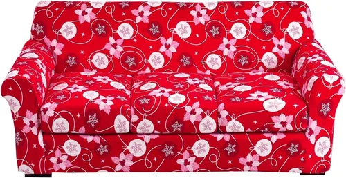 Vista 74 de Fundas elásticas para sofá de 1/2/3 cojines, funda estampada con fundas de cojín de asiento separadas, fundas de sofá lavables, protector de muebles