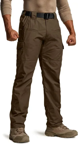Vista 33 de CQR Pantalones tácticos para hombre, resistentes al agua, pantalones cargo Ripstop, ligeros EDC trabajo, senderismo, ropa para exteriores Mag Pocket