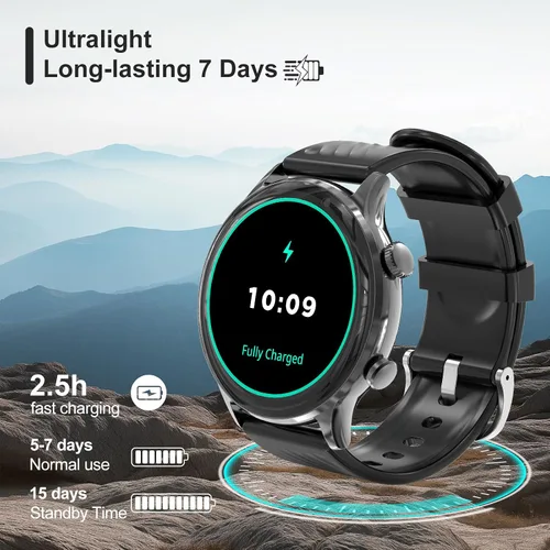 Vista 7 de Relojes inteligentes para mujer, reloj inteligente deportivo para responderhacer llamadas, IP68 rastreadores de fitness con frecuencia cardíaca