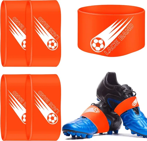 Vista 15 de Patelai 4 piezas de cubierta de cordón para tacos de fútbol, banda de zapato de fútbol, cubierta de zapato de fútbol, bandas de taco de fútbol