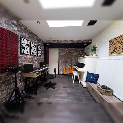 Vista 5 de Dundee Deco Paneles de pared 3D de imitación de ladrillo - Revestimiento, paneles de pared de aspecto de piedra gris y marrón, revestimiento