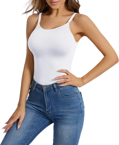 Vista 5 de Ysabeloom Camisola de compresión para mujer, con control de barriga, moldeadora, camiseta de compresión