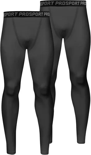 Vista 7 de Pantalones de compresión para hombre, mallas de compresión de una pierna para baloncesto, capri 3/4, leggings atléticos, capa base de secado fresco