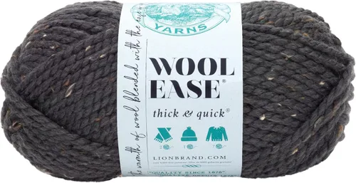 Vista 74 de Lion Brand Yarn - Ovillo de lana Wool-Ease Thick & Quick color fuerza aérea Super Bulky Wool Acrylic Blend Fiber for Soft Hats, Sweaters, Chunky